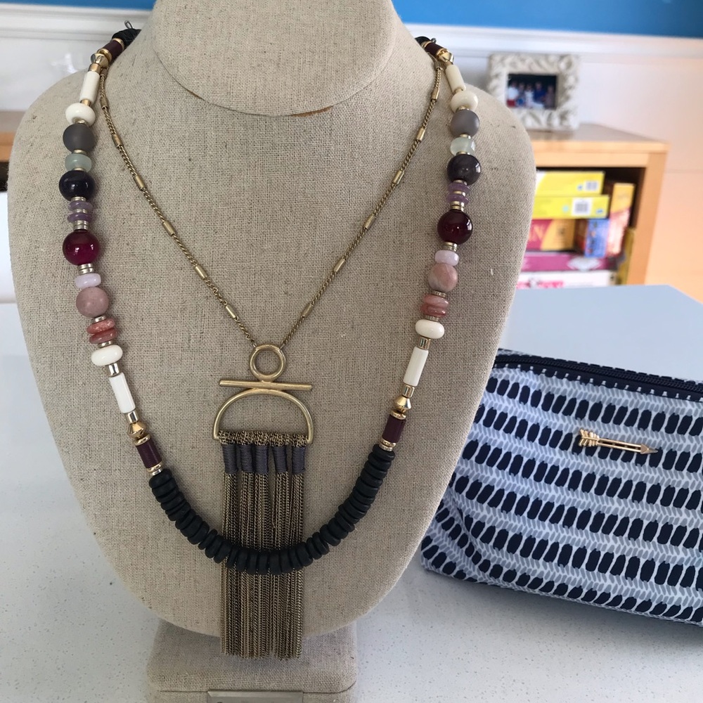 Stella & Dot Genevieve Tassel Necklace